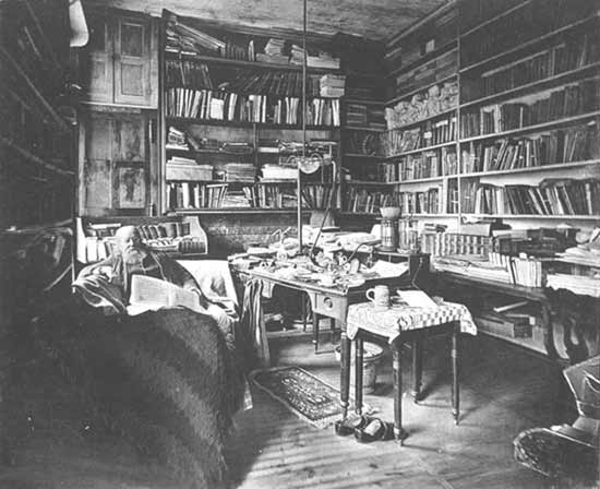  Dr. Constantino Hering en su estudio momentos antes de su muerte.